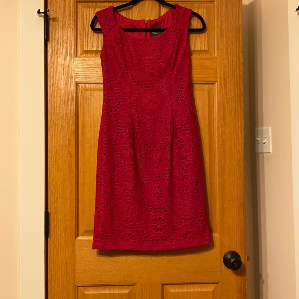 Adrianna Papell pink lace dress! Never worn